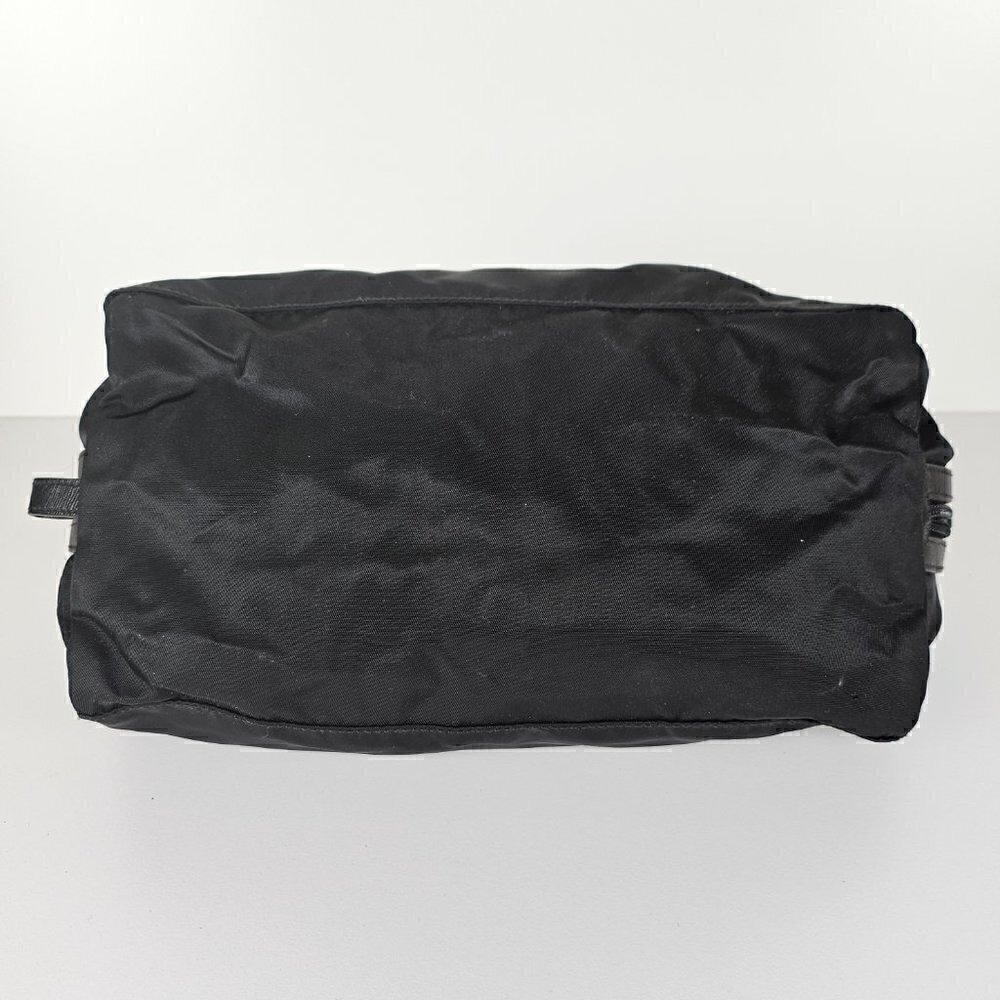 Prada Black Nylon Double Zip Large Toiletry Case Bag - Picture 2 of 7